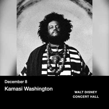 Poster of Kamasi Washington in Los Angeles.