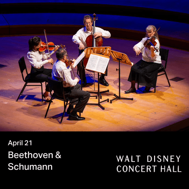 Poster of Beethoven & Schumann on Los Angeles.