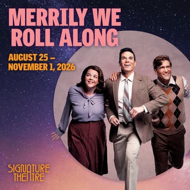 Poster of Merrily We Roll Along in DC.