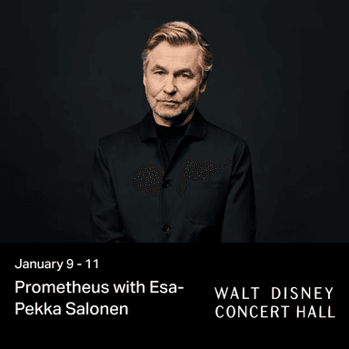 Poster of Prometheus with Esa-Pekka Salonen in Los Angeles.
