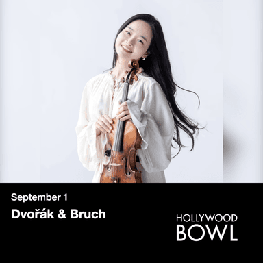 Poster of Dvořák & Bruch in Los Angeles.