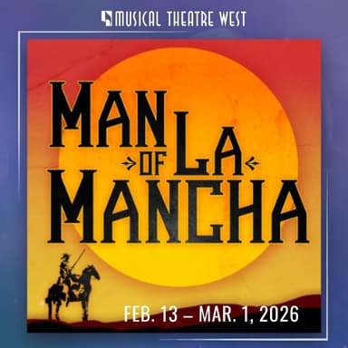 Poster of Man of La Mancha in Long Beach.