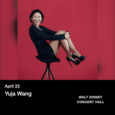 Poster of Yuja Wang in Los Angeles.