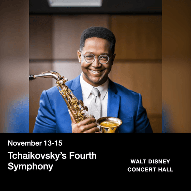 Poster of Tchaikovsky’s Fourth Symphony in LA.