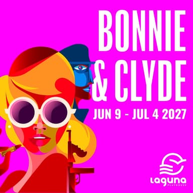Poster of Bonnie & Clyde in Laguna Beach.