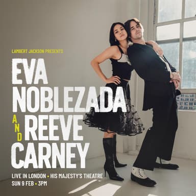 Poster of Eva Noblezada and Reeve Carney in London