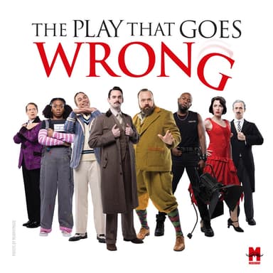 Poster of The Play That Goes Wrong in New York.