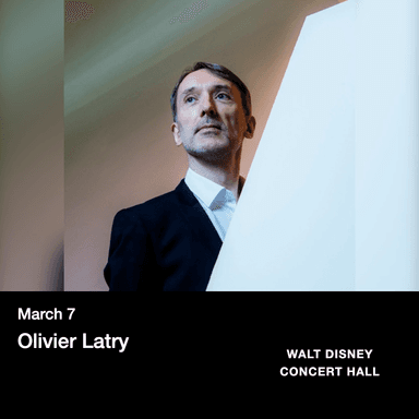 Poster of Olivier Latry in LA.