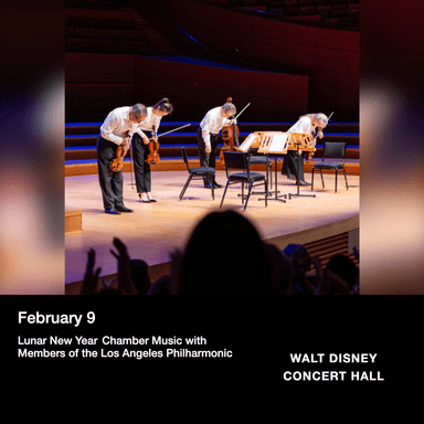 Poster of Lunar New Year Chamber Music with Members of the Los Angeles Philharmonic in Los Angeles.