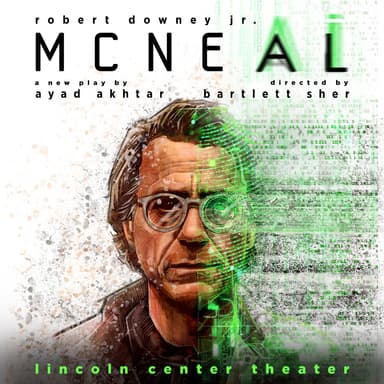 Poster of McNeal on Broadway in New York.