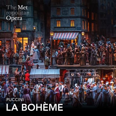 Poster of La Bohème in New York.