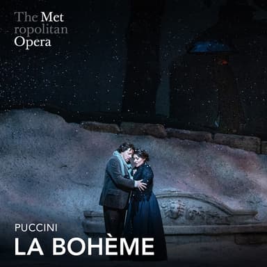 Poster of La Bohème in New York.