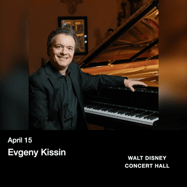 Poster for Evgeny Kissin in Los Angeles.