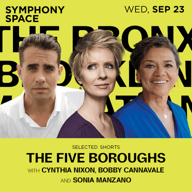 Poster of Symphony Space / Literature Selected Shorts: The Five Boroughs in New York.