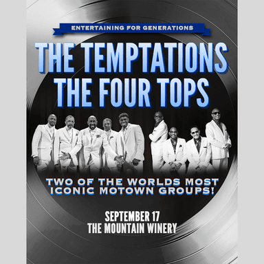 Poster of The Temptations & The Four Tops in Saratoga.