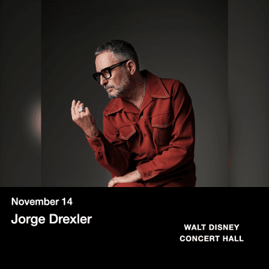 Poster of Jorge Drexler in LA.