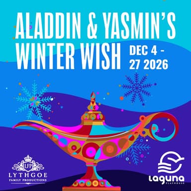 Poster of Aladdin & Yasmin’s Winter Wish in Laguna Beach.