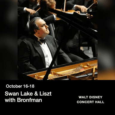 Poster of Swan Lake & Liszt with Bronfman in LA.