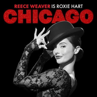 Poster of Chicago on Broadway in New York.