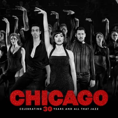 Poster of Chicago on Broadway in New York.