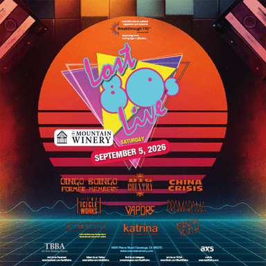 Poster for Lost 80's Live at the Mountain Winery.