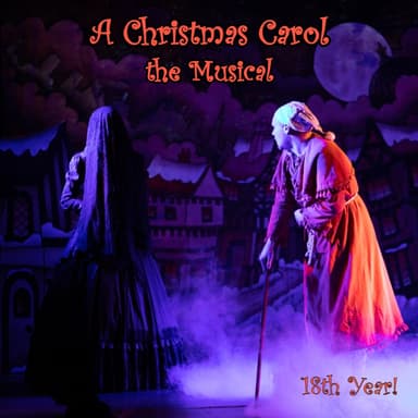 Poster of A Christmas Carol the Musical in New York.