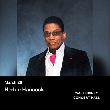 Poster for Herbie Hancock in Los Angeles.
