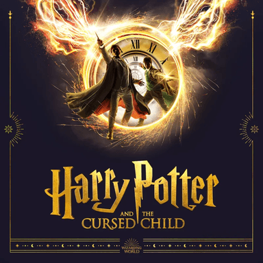 Poster image of Harry Potter and the Cursed Child in New York.