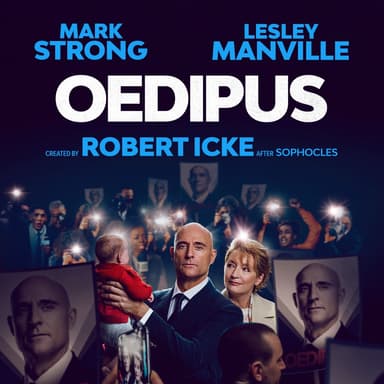 Poster of Oedipus on Broadway in New York.