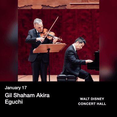 Poster of Gil ShahamAkira Eguchi in Los Angeles.