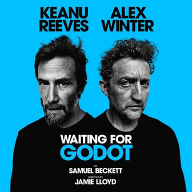 Poster of Waiting for Godot on Broadway in New York.