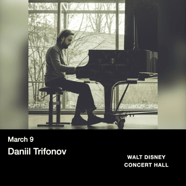 Poster of Daniil Trifonov in Los Angeles.