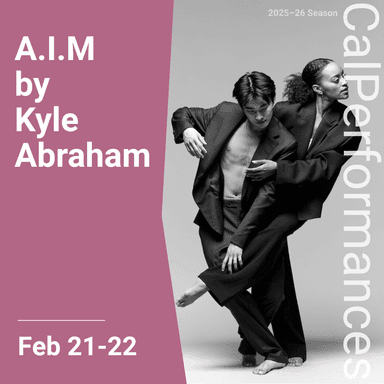 Poster of A.I.M by Kyle Abraham in San Francisco.