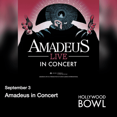 Poster of Amadeus in Concert at the Hollywood Bowl.