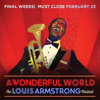 Poster of A Wonderful World: The Louis Armstrong Musical on Broadway in New York.
