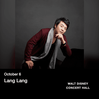Poster of Lang Lang in Los Angeles.