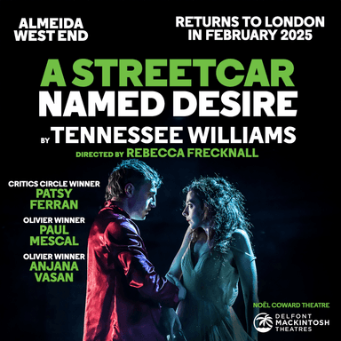 A poster of A Streetcar Named Desire in London